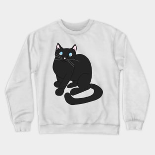 Black cat Crewneck Sweatshirt